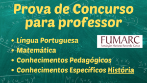 Read more about the article Prova de Concurso – Professor – FUMARC – 2017